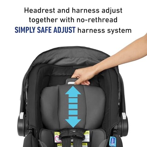 Graco SnugRide SnugFit Infant Car Seat, Baby Car Seat with Anti Rebound Bar for Extra Safety, No-Rethread Harness, LATCH Equipped Carseat, Baby Essentials, Gift for New Parents, Gotham