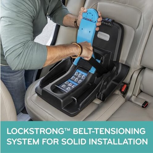 Evenflo Shyft DualRide Infant Car Seat Stroller Combo with Carryall Storage (Boone Gray)