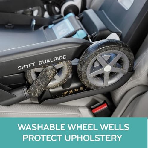 Evenflo Shyft DualRide Infant Car Seat Stroller Combo with Carryall Storage (Boone Gray)