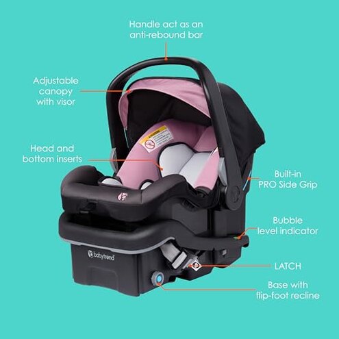 Baby Trend EZ-Lift&trade; PRO Infant Car Seat, Dash Rose