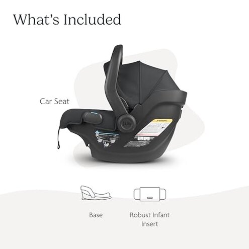 UPPAbaby Mesa V2 Infant Car Seat/Easy Installation/Innovative SmartSecure Technology/Base + Robust Infant Insert Included/Direct Stroller Attachment/Greyson (Charcoal M&eacute;lange)