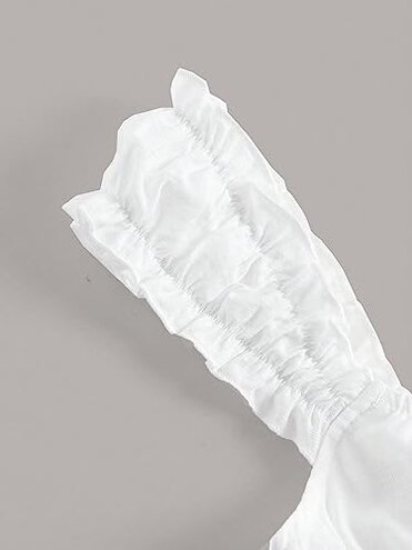 HAZURE ROLVK Women's Casual Dresses Frill Trim Tie Front Ruffle Hem Cami Dress Charming Mystery Special Beautiful (Color : White, Size : X-Small)