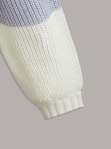 LITHYC Girls Cut and Sew Sweater (Color : Multicolor, Size : 120)