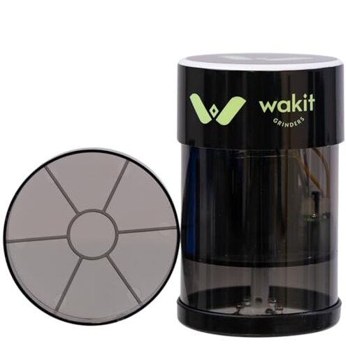Mini Wakit Grinder (Black) &ndash; Rechargeable Electric Herb Grinder with Patented Ball & Chain Technology for Effortless Grinding &ndash; Compact, Easy-to-Use, Ideal for Kitchen, Herbs, and Spices