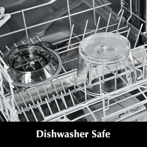 Kitchen in the box Food Processors, 400W Powerful Small Meat Grinder & Food Chopper Electric Vegetable Chopper with One 8-Cups Bowl & S Blades for Meat/fish/Vegetable/Baby Food