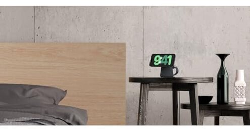 Belkin 2-in-1 MagSafe Wireless Charging Dock 15W Fast Charge iPhone Charger Compatible with iPhone 17, 16, 15, and 14 Series, AirPods, Pixel 10, and Other MagSafe Enabled Devices, PSU Included - Black