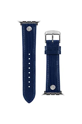 Ted Baker Blue Croco Leather Strap for Apple Watch® (Model: BKS42F227B0)