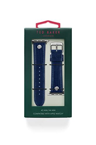 Ted Baker Blue Croco Leather Strap for Apple Watch® (Model: BKS42F227B0)