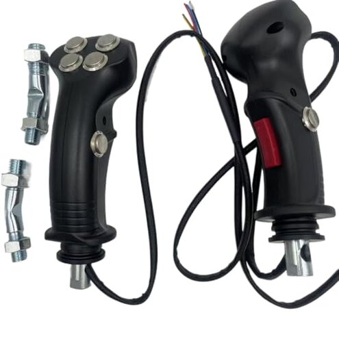QHGTBFN Excavation clip grab logging ironstone agricultural harvester modified electronic control 6 button joystick handle parts