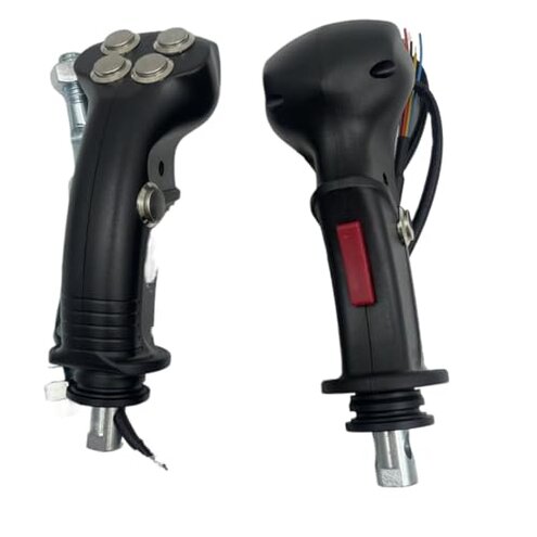 QHGTBFN Excavation clip grab logging ironstone agricultural harvester modified electronic control 6 button joystick handle parts