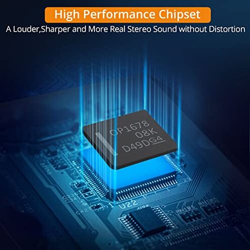 Neoteck Portable 3.5mm Headphone Amplifier Two-Stage Gain Switch, 16-300 Ohm, Aluminum Matte Surface