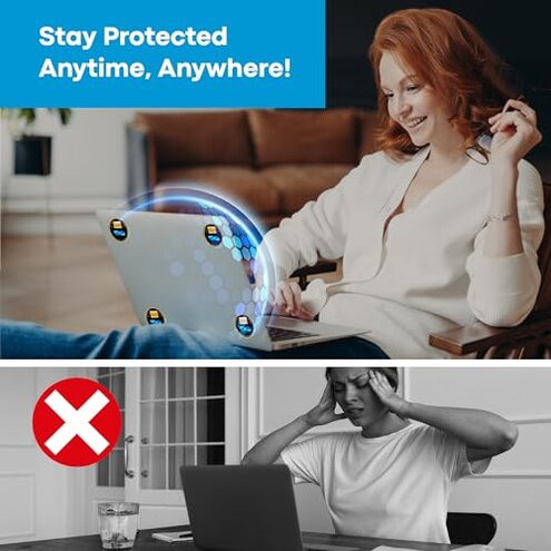 Cell Phone EMF Protection Neutralizers - Slim Design - Proudly Made in The USA - Developed by Dr. Valerie Nelson