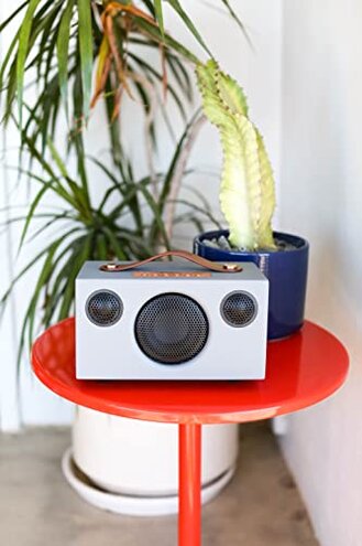 Audio Pro Addon T3+ Wireless Speaker - Powerful Sound, Portable Design, Long Battery - Bluetooth, WiFi, AirPlay - Outdoor, Indoor, Home, Camping, Travel, Beach - Alexa Compatible - Grey