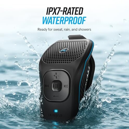 noxgear 39g Wearable Bluetooth Speaker, Magnetic Mini Clip-On, Waterproof Up to 15 Hours Playtime | Clip On Bluetooth, Wearable Speaker with Microphone, 100ft Range