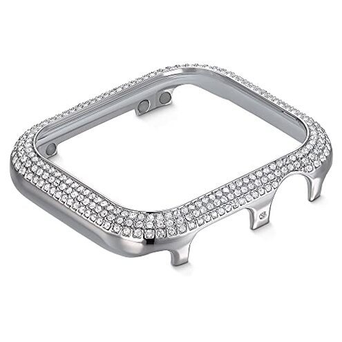 Swarovski Sparkling Smartwatch Case compatible with Apple Watch Series 4 and 5, 40mm, Silver Tone