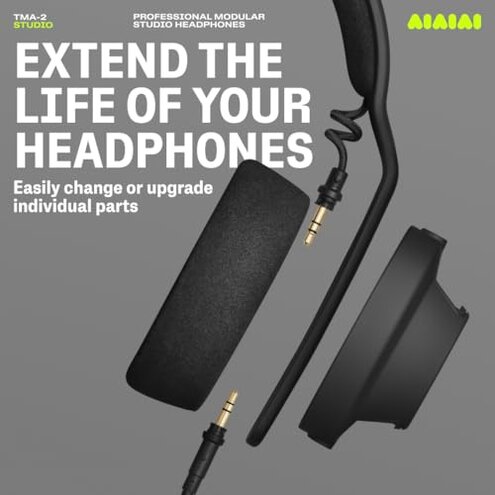 AIAIAI TMA-2 Studio Professional Studio Headphones with Highly Detailed Audio and Enhanced Comfort, Black