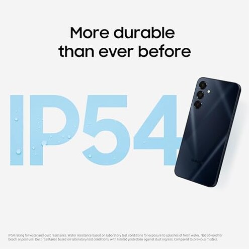 Samsung Galaxy A16 5G A Series, Unlocked Android Smartphone, Large AMOLED Display, Durable Design, Super Fast Charging, Expandable Storage, 5G Connectivity, US Version, 2025, Blue Black