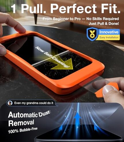 UltraGlass TOP 9H+ Armor for iPhone 16 Pro Max Privacy Screen Protector [NO.1 Military Grade Shatterproof] Privacy Screen iPhone 16 Pro Max Tempered Glass [100% Anti Spy & Longest Durable] 2 Pack